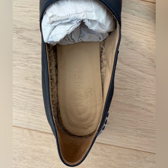 Chanel Lambskin Leather Espadrilles Size 39 - Picture 5 of 16